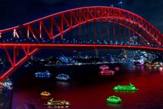 Sydney Harbour Lights during Vivid
