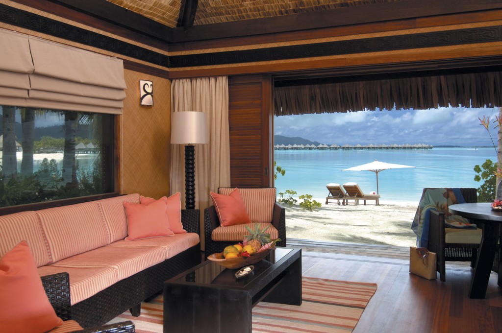 Villa Living Room | Photo Credit: St. Regis Bora Bora