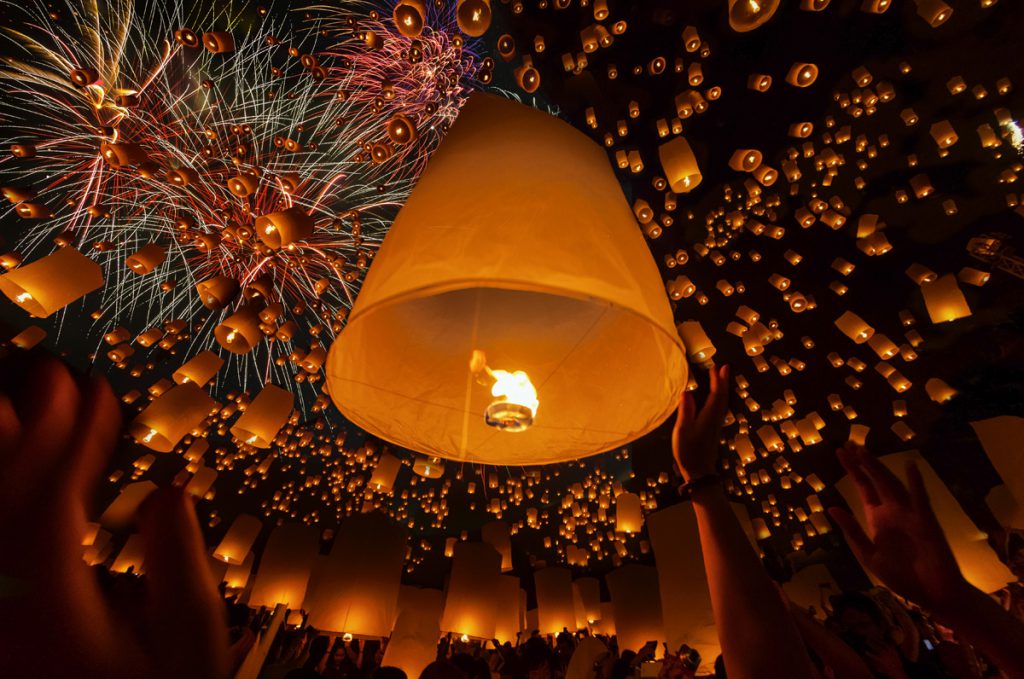 Loi Krathong Lanterns | Photo Credit: Shutterstock