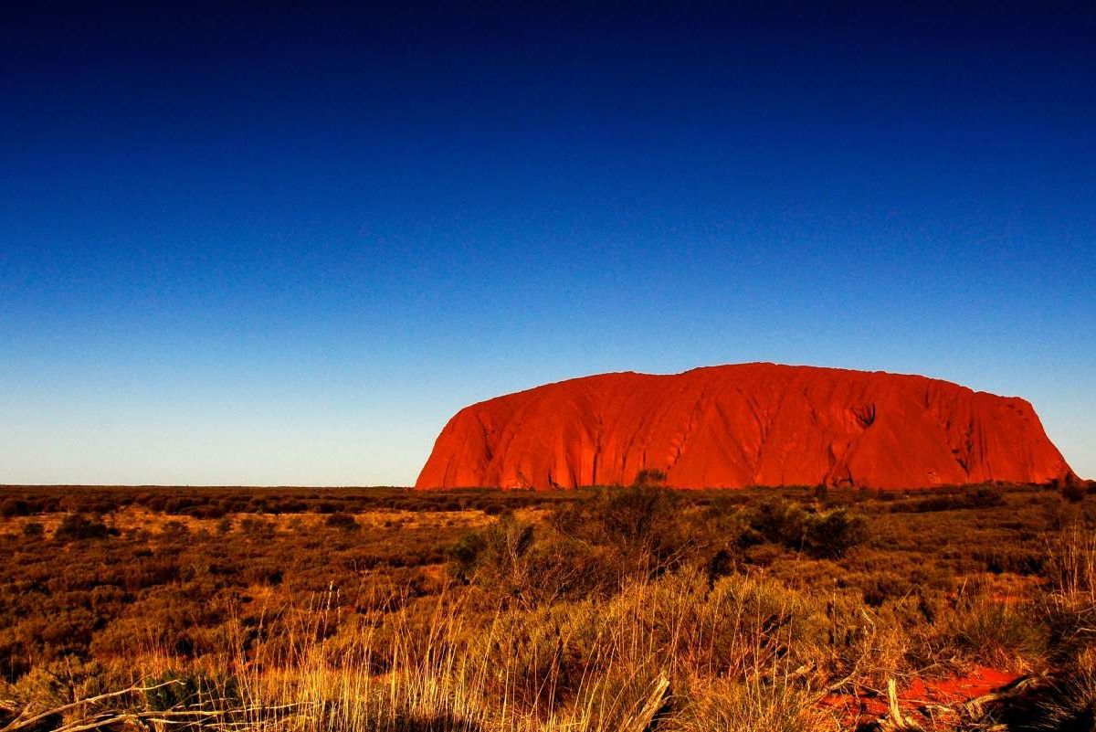 Rock ayers sunset uluru smithsonian formerly