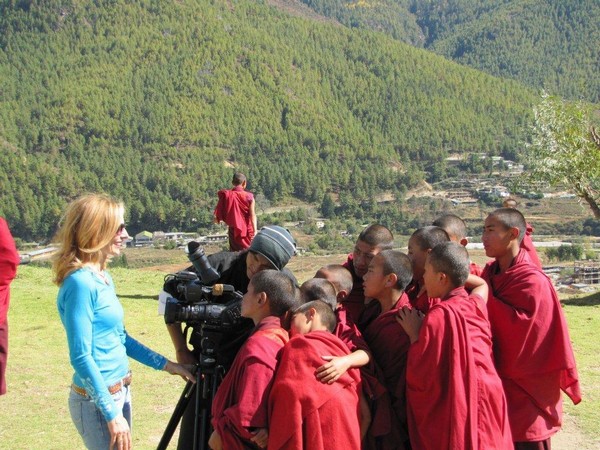 Showing the young monks themselves on video Showing the young monks themselves on video