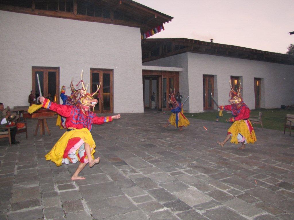Traditional dancing at Amankora Traditional dancing at Amankora
