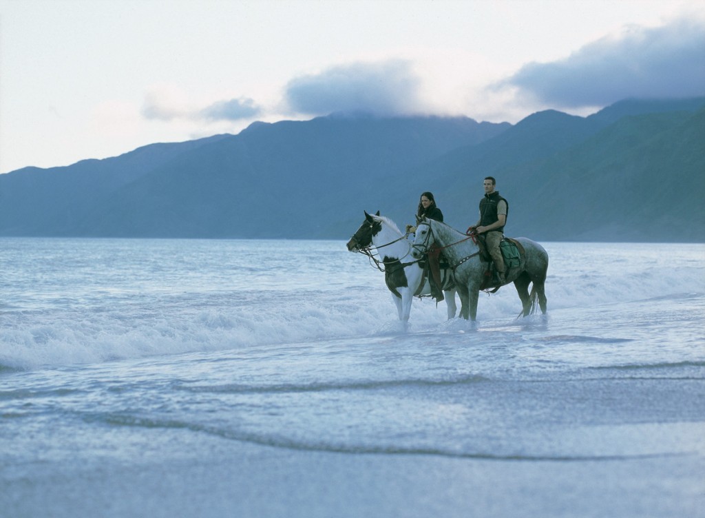 Horseback Riding on the Beach | Photo Credit: Wharekauhau Lodge