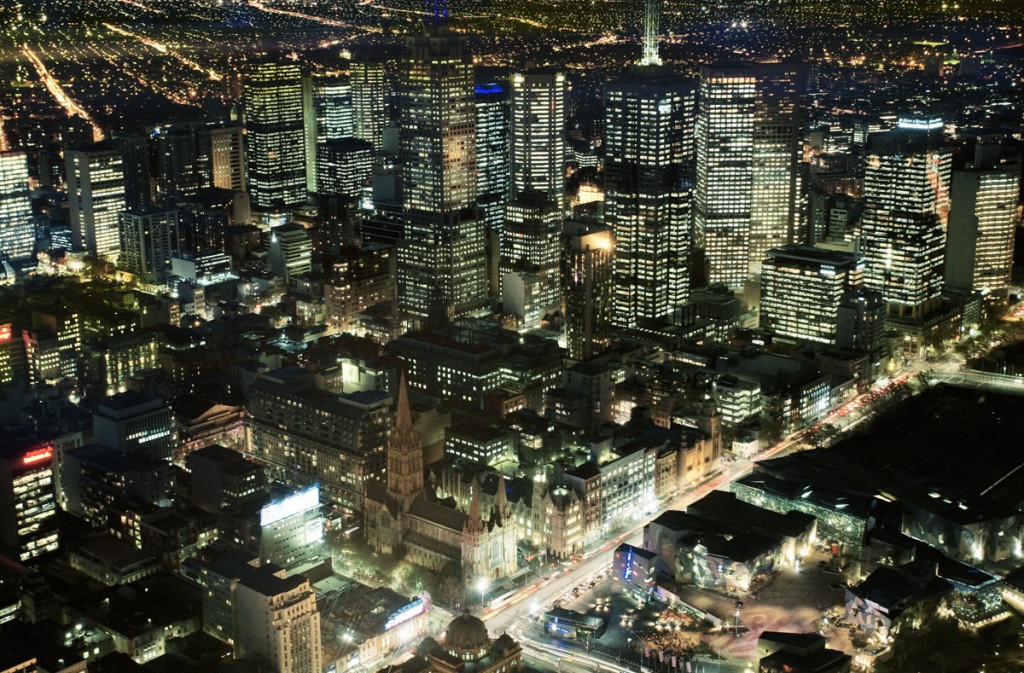 View of Melbourne at night from Eureka Tower | Photo Credit: Tourism Victoria View of Melbourne at night from Eureka Tower | Photo Credit: Tourism Victoria