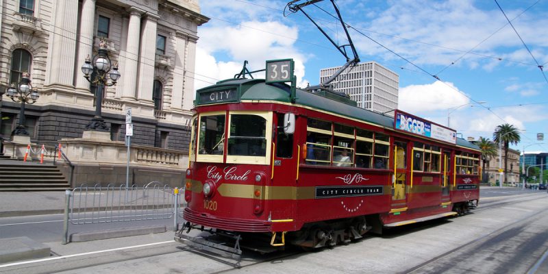 City Circle Tram on Spring Street | Photo Credit: Tourism Victoria