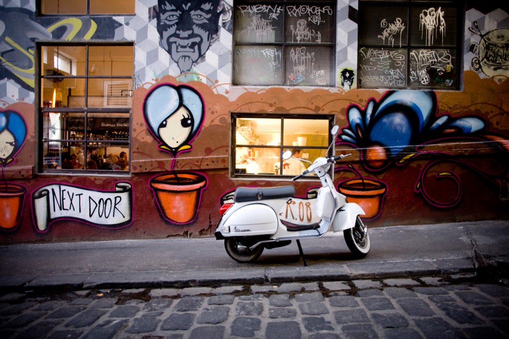 Exterior of MoVida Next Door, Hosier Lane | Photo Credit: Tourism Victoria