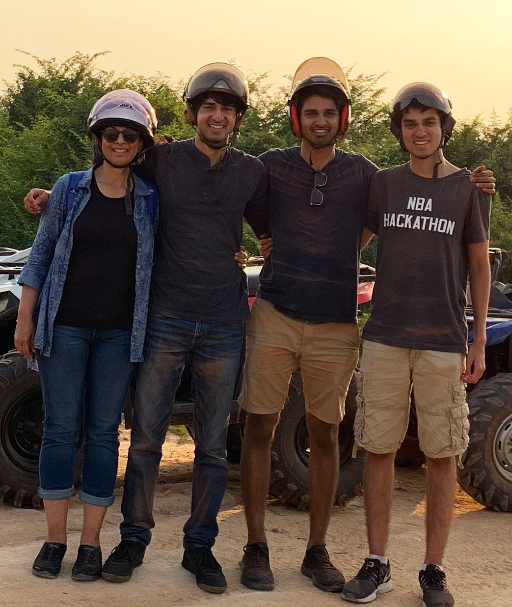 Bela & her sons | Photo Credit: Bela Banker