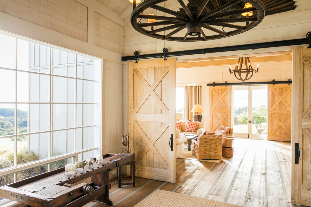 Image of the foyer in the Owner's Cottage at Cape Kidnappers.