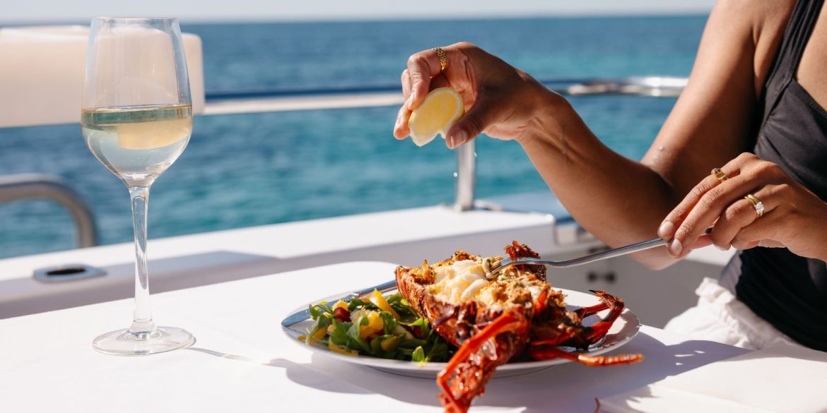 Seafood served waterfront in Western Australia