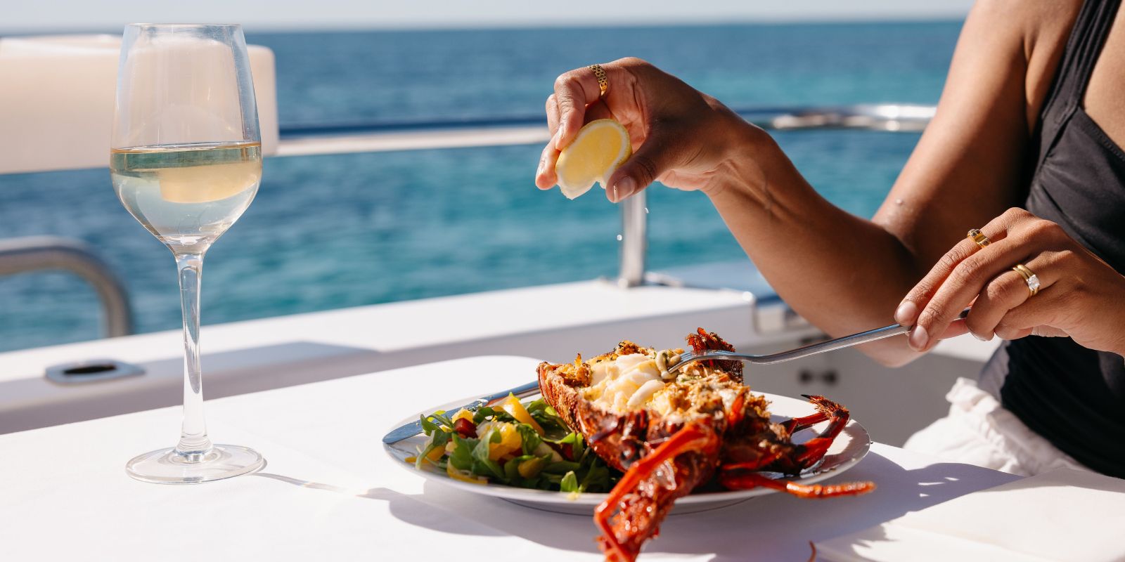 Seafood served waterfront in Western Australia